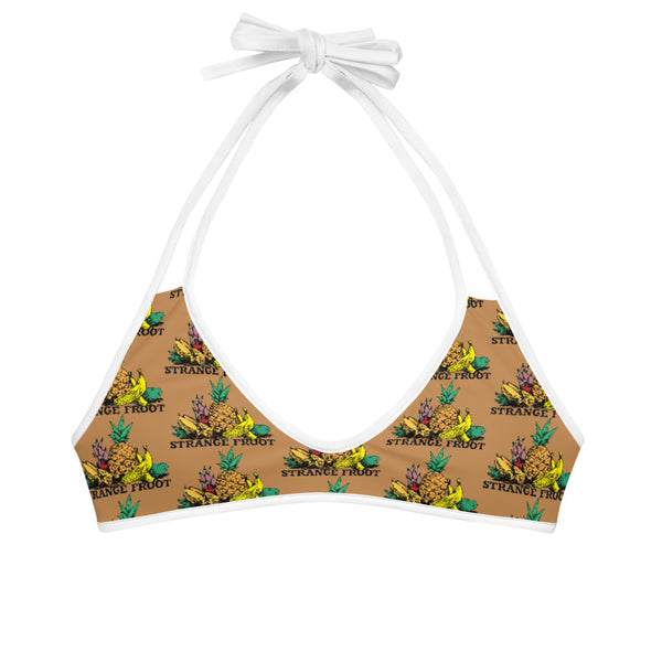 Strange Froot Logo Bikini Top - Nude